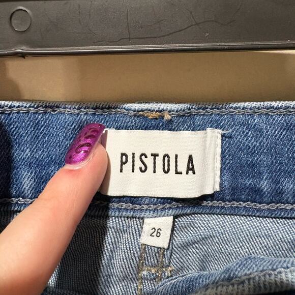 Pistola Blue Distressed Women Jeans - Picture 4 of 4